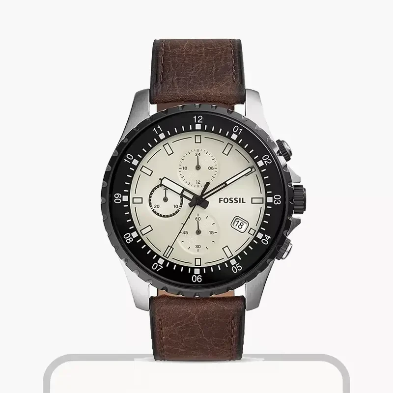 Fossil Dillinger Chronograph Cream Dial Men’s Watch | FS5674